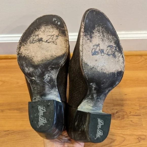 Dan Post Distressed Brown Leather Boots Size 7.5M - Picture 4 of 8